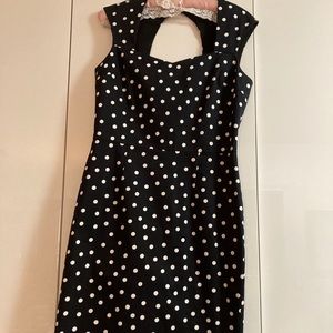 White house black market polkadot dress